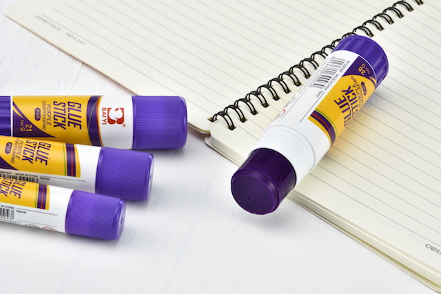 purple glue stick