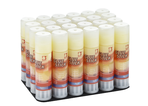 Clear Colorful Glue Stick