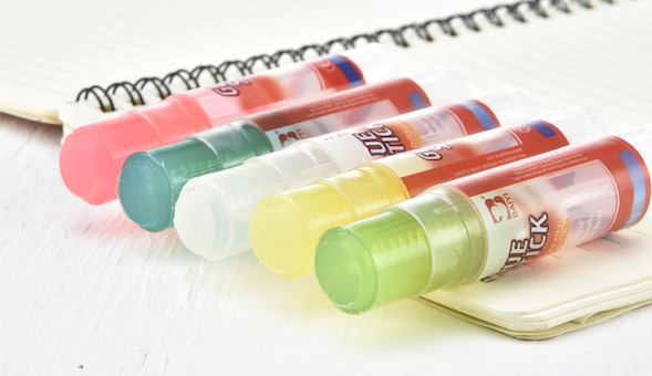 Clear Colorful Glue Stick